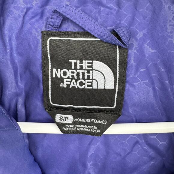 The North Face Goose Down 600 Puffer Jacket Womens Small Purple Hooded - Picture 8 of 13